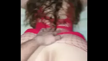 Beautiful woman is left alone with her friend and rides his cock until she gets all his milk