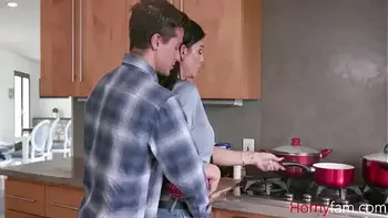 Stepdad Eats While Stepson Eats Stepmom For Breakfast- Melissa Lynn