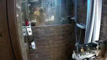 Voyeur Shower bathroom - 2 girlfriend showering together