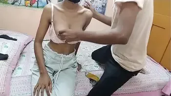 Indian Stepsister dimple in home with Boyfriend and deal with sex Indian viral xxx