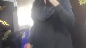 Real Horny Amateur Arab Wife Squirting On Her Niqab Masturbates While Husband Praying HIJAB PORN