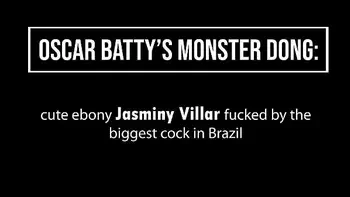 Cute Brazilian ebony Jasminy VILLAR fucked by a very big cock (Anal, DP, huge gapes, monster cock, ebony, 1on1) OB177