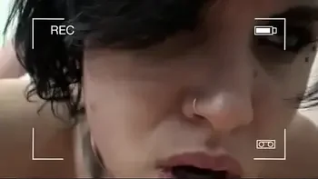 Nasty brunette makes sex tape with John Doe