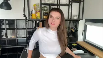 Horny Stepmother Showing Her Massive Dick and ask Stepson to Suck and Lick it in Hotel Room