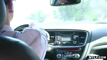 Busty-Milf Takes a Ride On a Young Stud