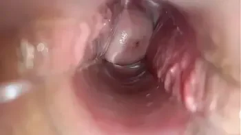 orgasm inside the vagina close-up