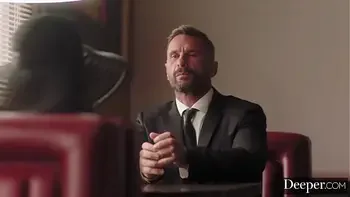 Deeper. Submissive Beauty Chanel Camryn Worships Her Dom's Cock In Restaurant