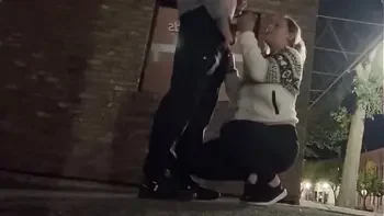 Extremely Risky Bar Blowjob and Downtown Sucking and Flashing