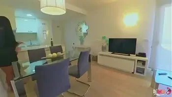 Stepmother Accidentally Sat on Stepson's Cock with Her Naked Pussy