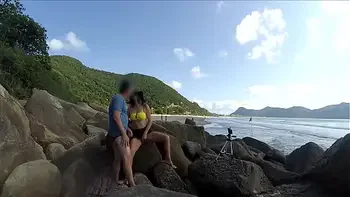 Passers-by were outraged, but she continued to suck and beg to fuck her ass