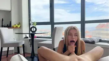 Student in Sneakers Jumping On Her Roommate's Dick - Spiritemoon