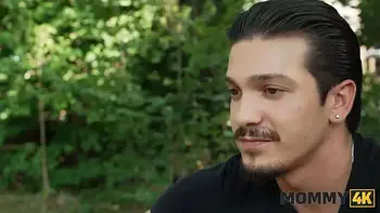 MOMMY4K. Horny Mommy is too sneaky and used her chance to fuck a young cock hard on the grass