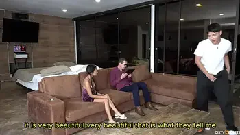 I FUCK A BLIND MAN'S DAUGHTER NEXT TO HIM, CUM DROPS ON HIM AND HE THOUGHT IT WAS CREAM