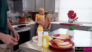 Bratty StepSis Chloe Temple to Stepbro, Stop staring & just fuck me on the Counter - S33:E7