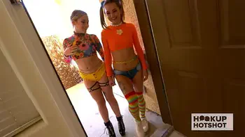 Teen Mia Kay & Rory Knox Get Puke Fucked Together!