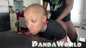 Bald Ebony Anal Submissive Slut Gets Her Asshole Destroyed by BBC!