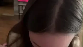 Real Amateur Homemade Sex With a Long Slobbery Blowjob From A Cutie