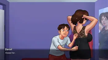 Summertime Saga - Milf Stepmom gets a sexy massage- Part 1