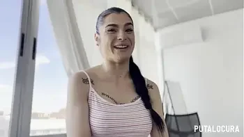 PutaLocura - Voluptuosa española tatuada Nadja Hot charlando y tragando el semen de Torbe