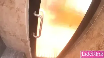 I didn't expect sauna sex to be this good