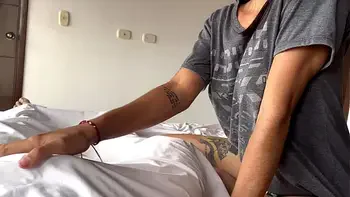 While my boyfriend is away, I take advantage of the opportunity to ride his best friend's big cock part 1 - Allison Sweet