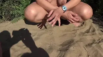 Beach Voyeur Begged Me To Piss From Hairy Pussy Before He Fucked Me