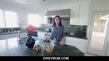 Brooke Beretta tasting her stepsons cock and taking it deep inside her mouth and throat