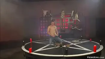 Sadistic mistress pegging big cock sub