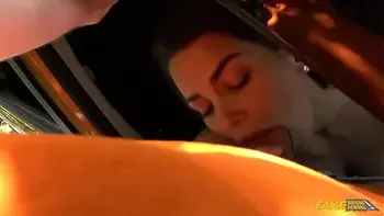 Fake Driving School - CHLOE LAMOUR makes her big boobs bounce in a hot car sex video