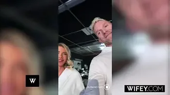 WIFEY Fit Blonde Hotwife Cassie Bender Gets A BBC Creampie In Front Of Hubby