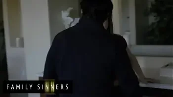 FAMILY SINNERS - Hot Step Daughter Gets Caught Sneaking Home From School By Her Stepdad And He Teaches Her A Lesson