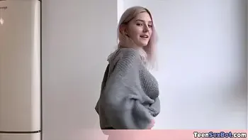 Eva a beautiful natural teen having her first ever fuck on camera and she is liking it