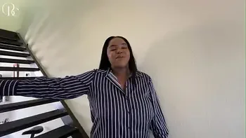 Busty Black Girl Takes it all from her White Co-worker - a Facial, Pussy Fucking and an Anal Creampie