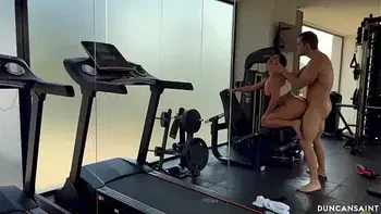 There was nobody else in the gym so they gave in to the temptations