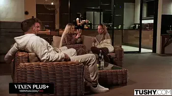 TUSHY Naughty Baddie Britney Dutch Gets DPed By Two Thick Cocks