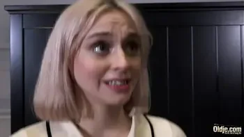 Old landlord gets paid with hot sex and wet blowjob