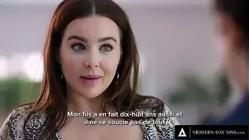 MODERN-DAY SINS - Nervous Boy Fucks His Bully's HOT MILF STEPMOM Natasha Nice! - FRENCH SUBTITLES