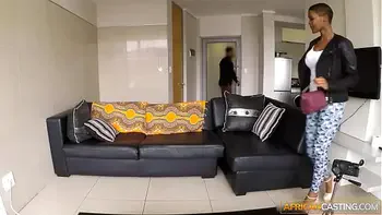 Big Tits African Girl Sloppy Sucks Big Cock Producer To Get Booked