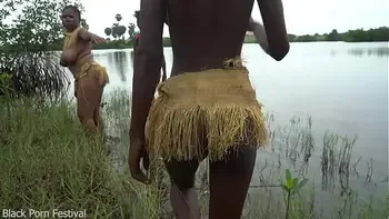 3 native African girls playing with each other‘s pussy