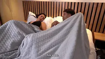 Skinny stepson fulfills his fantasy with his big-bottomed stepmother after the hotel made a mistake with his room