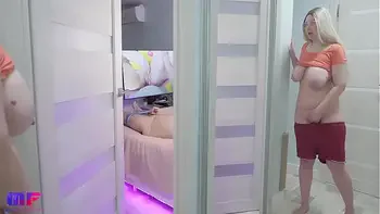 Stepdaughter with big tits spies on stepdad part 6