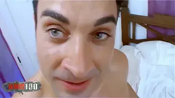 Sexy spanish blonde Leslie Kiss fucking with 2 big cocks