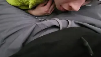 roommate rubs cock in pants for cum