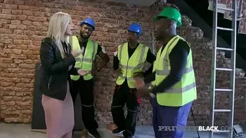 Wild Slut Nathaly Cherie Takes on Four Black Studs!