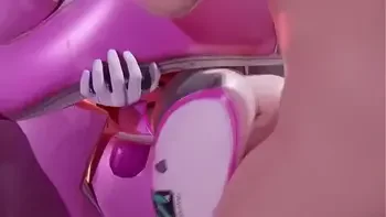 D.VA GETS STUCK IN HER MECH THEN ANAL FUCKED