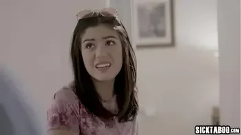 Asian stepdaughter teen having a little wet accident