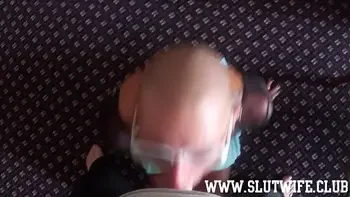 Submissive Bald Headed Slave Girl Vilja Enjoys A Rough Sloppy Facefuck