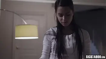 Teen latina babysitter fucked by a perverted house owner