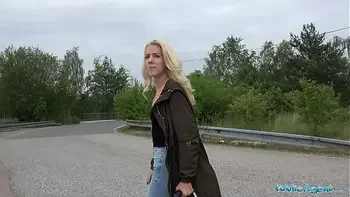 Public Agent Loud outdoor sex for slim pretty lost blonde