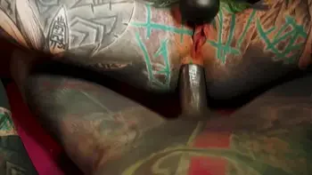 anal cumshot bedroom fuck with tattooed dreadgirl atporn